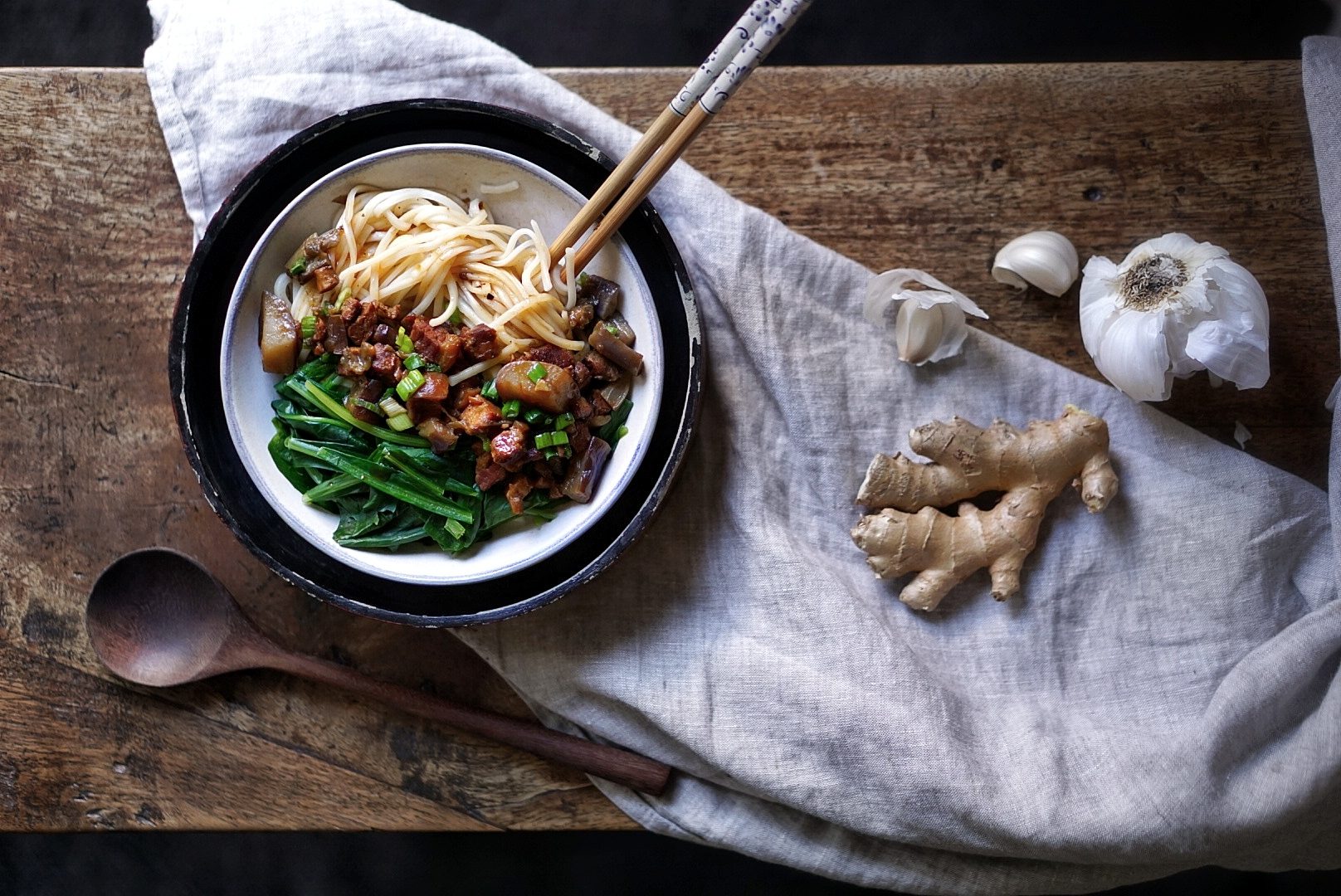 Eggplant Pork Noodles