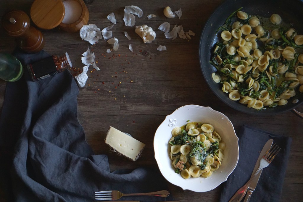 Orecchiette with Sausage & Broccoli Rabe