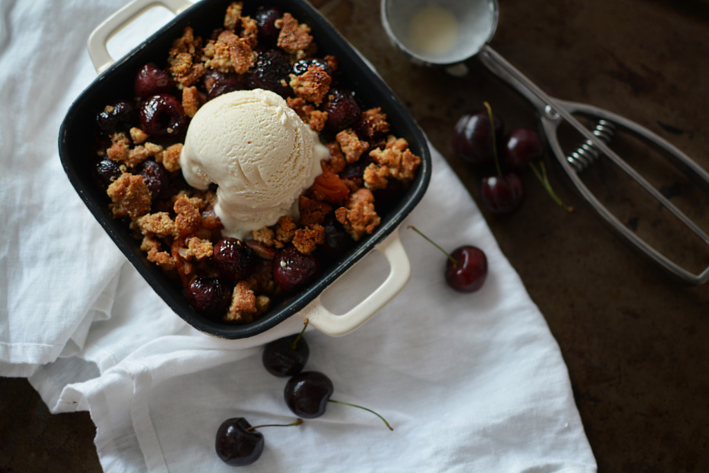 Cherry Apricot Crumble