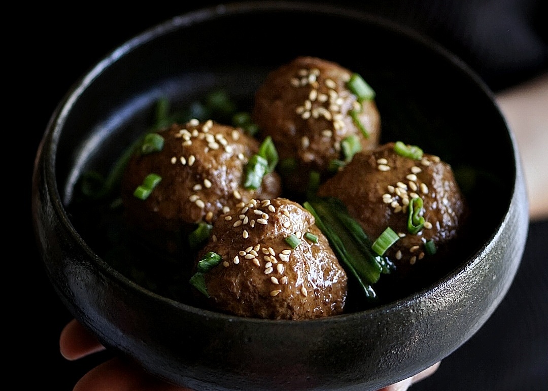 Chinese Meatballs with Lotus Root