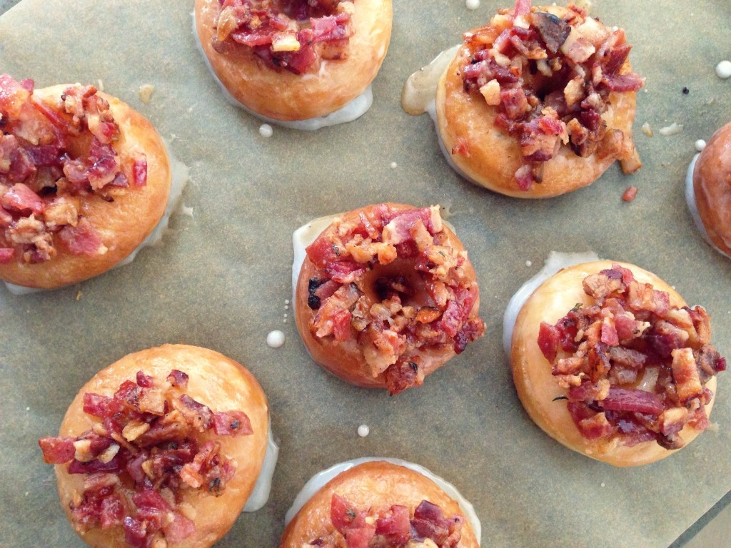 Bacon Maple Glazed Thyme Donuts