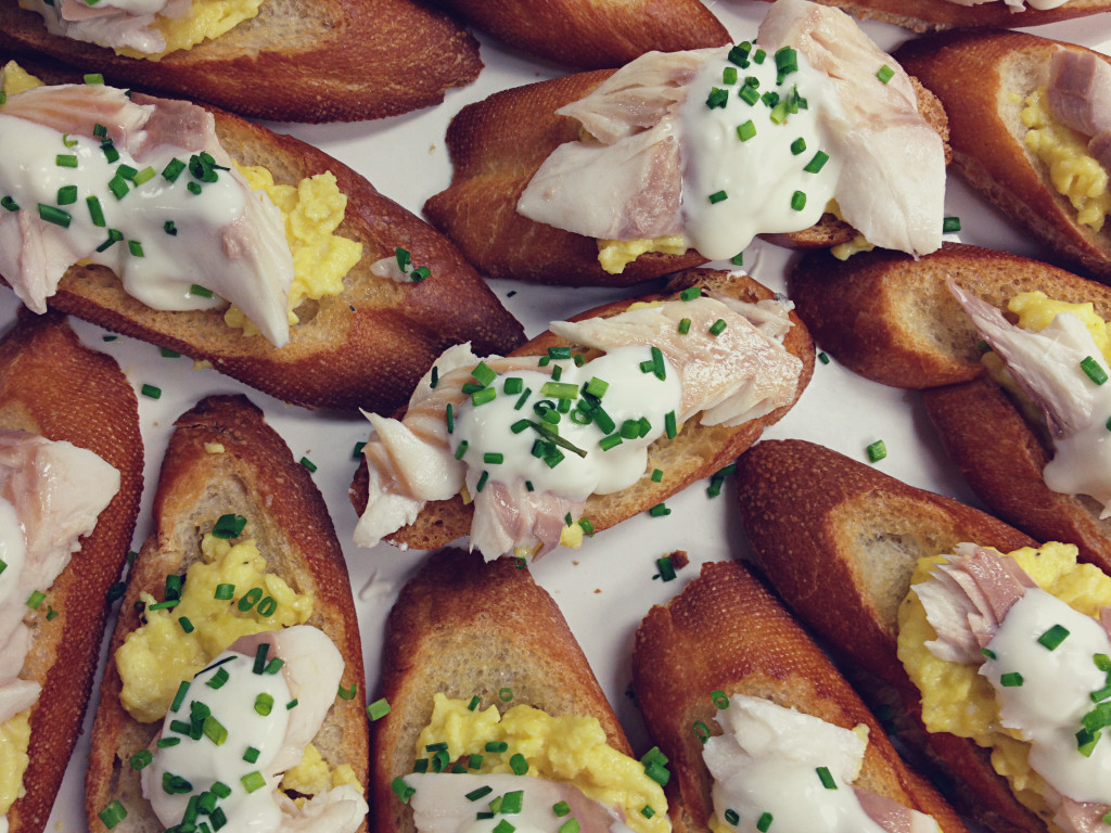 Smoked Trout with Soft Scrambled Eggs & Toast