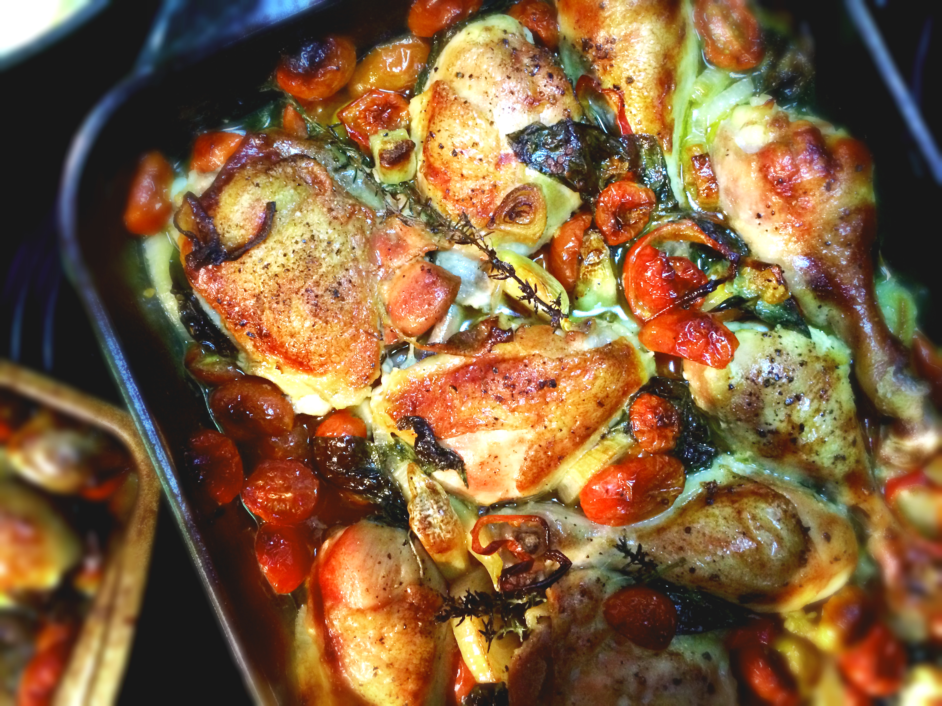 Crispy Tomato Basil Chicken