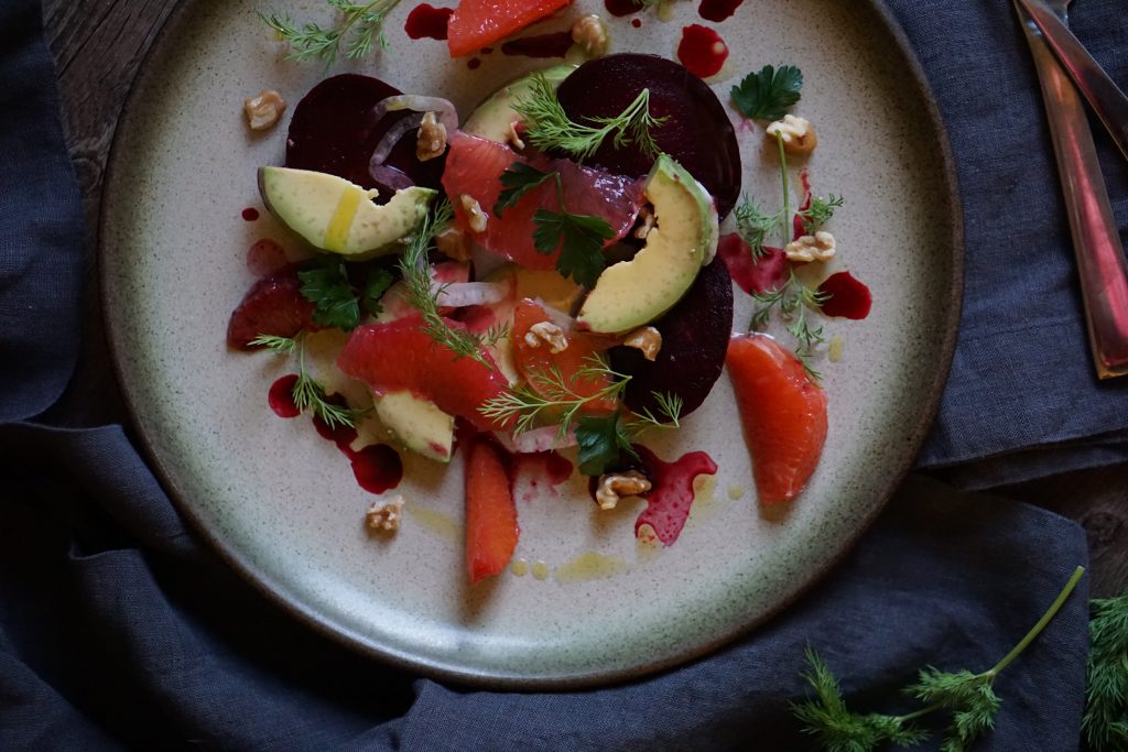 Roast Beet, Citrus & Avocado Salad