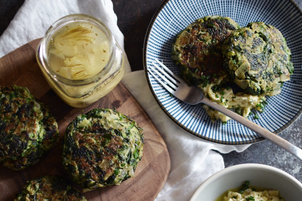 Zucchini Spinach Cakes