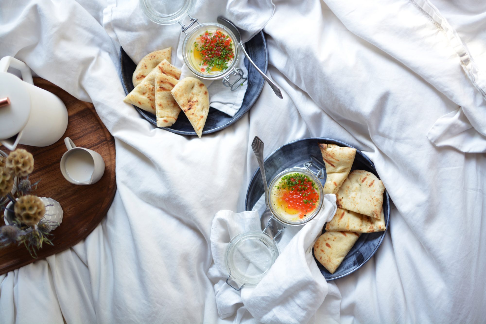 Coddled Eggs with Red Caviar